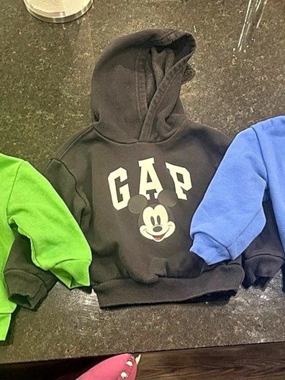 GAP Kids Sesame Street & Mickey Mouse 2 Hoodies + 1 sweatshirt